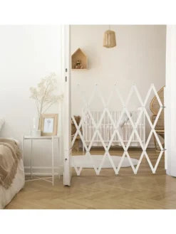 Hundeabsperrgitter in Weiß - (B)130 x (H)87,5 cm