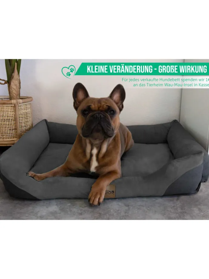 Hundebett Hanko in Anthrazit