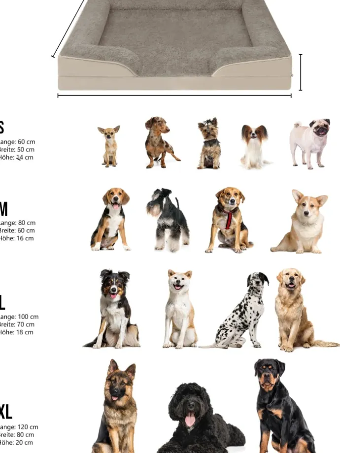 Hundebett Kotka in Beige