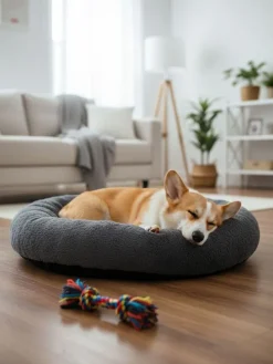 Hundebett "Pugalo" in Anthrazit