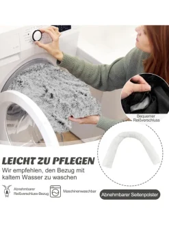 Hundebett 101x89x16cm in Grau