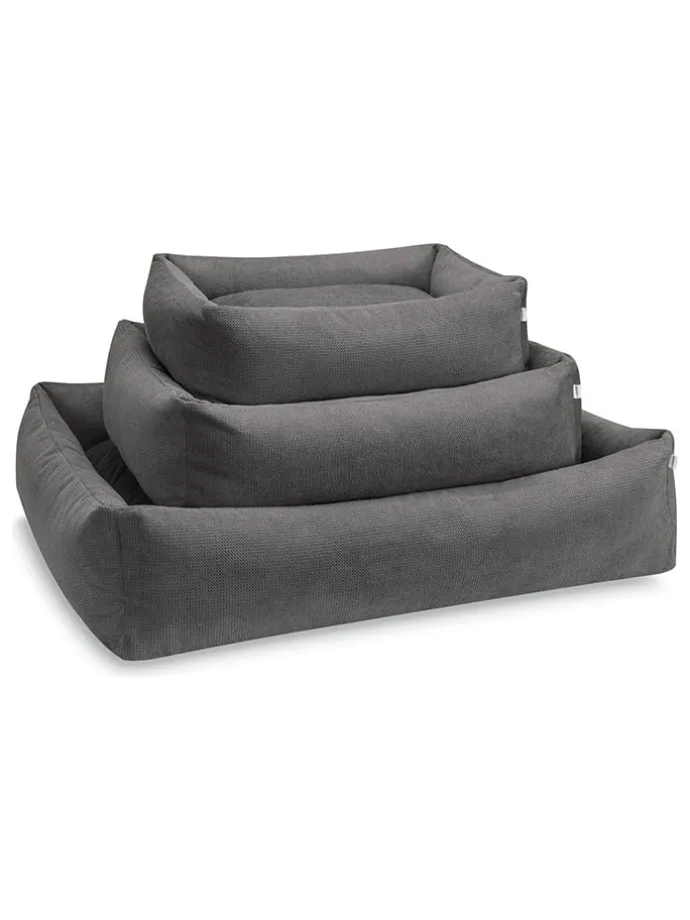 Hundebett-Bezug "Tudor" in Anthrazit