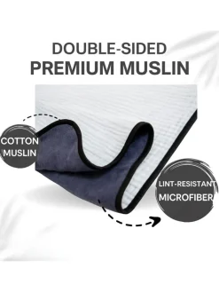 Hundedecke in Grau/ Weiß