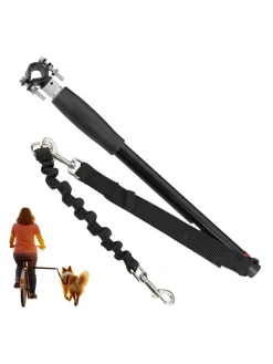 Hunde-Fahrradleine in Schwarz