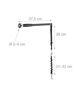 Hunde-Fahrradleine in Schwarz