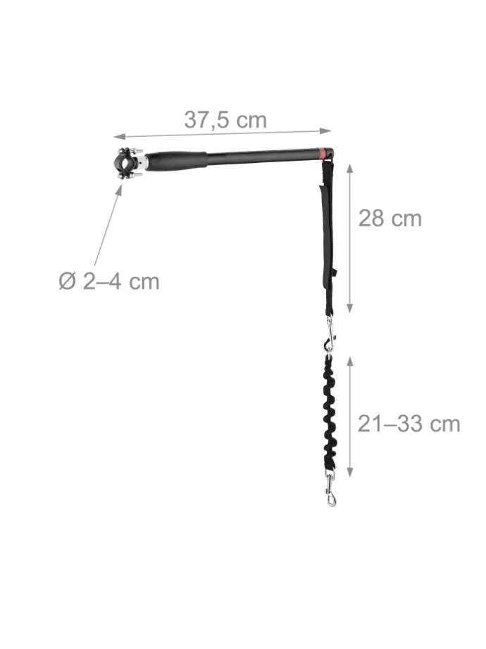 Hunde-Fahrradleine in Schwarz
