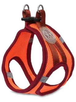 Hundegeschirr in Braun/ Orange - (L)30-32 cm