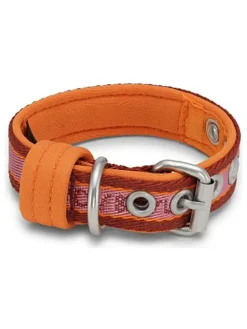 Hundehalsband in Rot/ Orange