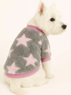 Hundehoodie in Grau/ Rosa