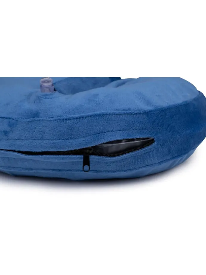 Hunde-Nackenkissen in Blau - Größe M