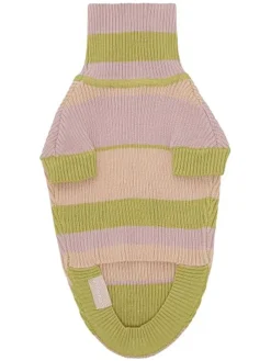 Hundepullover in Beige/ Grün/ Rosa