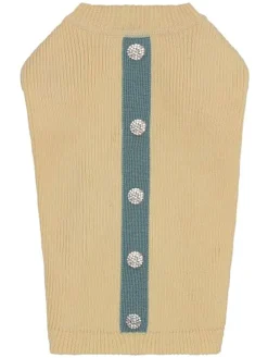 Hundepullover in Gelb/ Blau