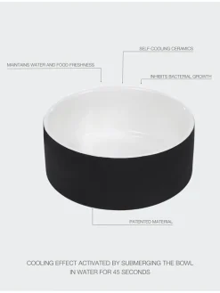 Hundeschüssel "Cool Bowl" in Schwarz - Ø15,4 cm