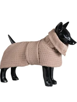 Hunde-Trockenmantel in Beige