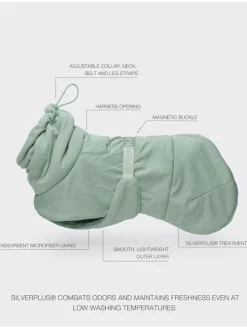 Hunde-Trockenmantel in Hellgrün