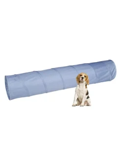 Hundetunnel in Grau - (B)200 x Ø 40 cm