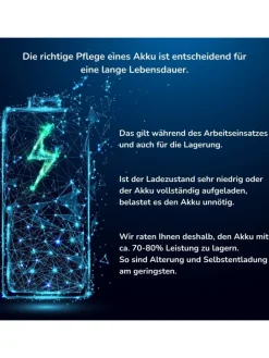 Hurricane Akku Wischer Floating Mop in Blau