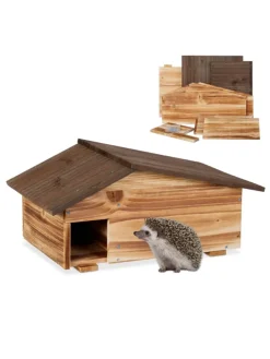 Igelhaus in Braun - (B)46 x (H)24 x (T)33,5 cm