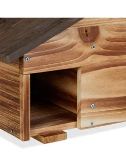 Igelhaus in Braun - (B)46 x (H)24 x (T)33,5 cm