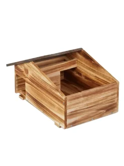 Igelhaus in Braun - (B)46 x (H)24 x (T)33,5 cm