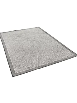 In & Outdoor Teppich Hampton Meliert in Zwart