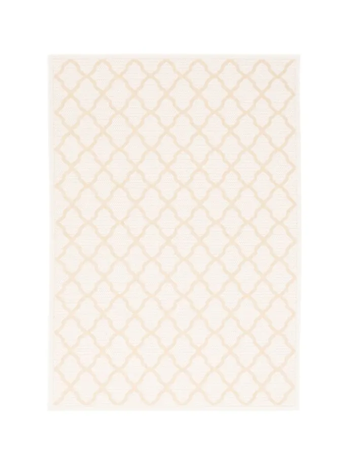 In & Outdoor Teppich Flachgewebe Valencia Modern in Creme