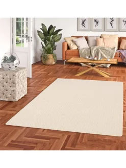 In & Outdoor Teppich Flachgewebe Oslo Karo Modern in Honig