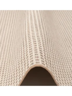 In & Outdoor Teppich Flachgewebe Oslo Karo Modern in Beige