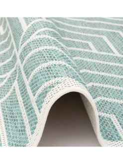 In & Outdoor Teppich Flachgewebe Ottawa Trend in Mintgrün