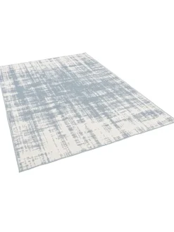 In & Outdoor Teppich Marbella Vintage Verlauf in Blau