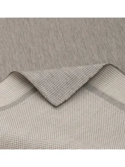 In & Outdoor Teppich Natur Valencia Bordüre in Antraciet