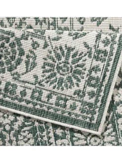 In- & Outdoor Wendeteppich Curacao Grün Creme