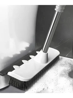 2in1 Besen & Abzieher in Weiß