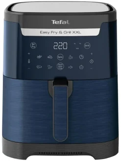 2-in-1 Heißluftfritteuse "Easy Fry & Grill - EY801410" in Dunkelblau