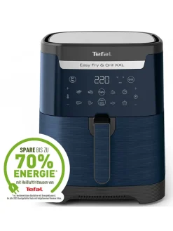 2-in-1 Heißluftfritteuse "Easy Fry & Grill - EY801410" in Dunkelblau