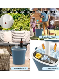 3-in-1 Kühltisch Cool Bar in Blau