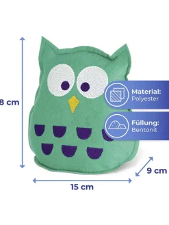 2in1 Türstopper und Raumluftentfeuchter in Grün - (B)15 x (H)18 x (T)9 cm