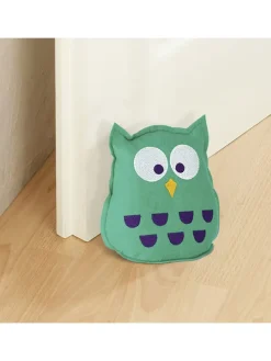 2in1 Türstopper und Raumluftentfeuchter in Grün - (B)15 x (H)18 x (T)9 cm