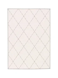 In- und Outdoor Teppich Beidseitig Newport Rauten in Grijs