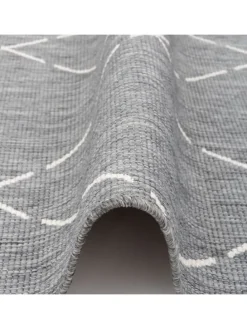 In- und Outdoor Teppich Beidseitig Newport Rauten in Grijs