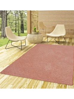 In- und Outdoor Teppich Beidseitig Newport Modern in Terrakotta
