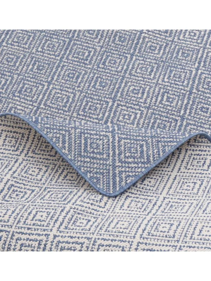 In- und Outdoor Teppich Beidseitig Newport Modern in Blau