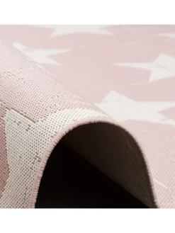 In- und Outdoor Teppich Carpetto Sterne in Rosa