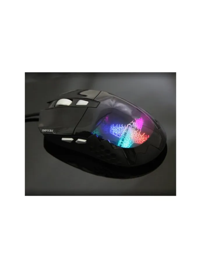 INCA Gaming Maus IMG-355GX 3D RGB Licht 7200 DPI, RGB, 6 Tasten in Schwarz