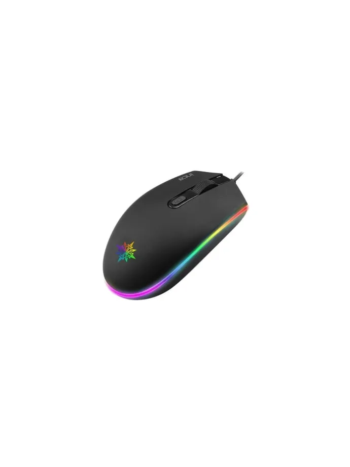 Inca IMG-GT13 PRO Optisch Gaming Maus Mouse 1200 DPI RGB-Logo-Effekt in Schwarz