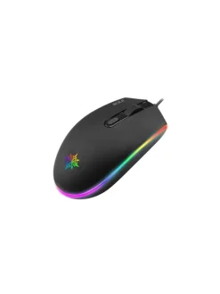 Inca IMG-GT13 PRO Optisch Gaming Maus Mouse 1200 DPI RGB-Logo-Effekt in Schwarz