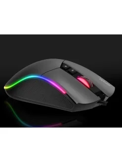 INCA IMG-GT19 RGB 7D Makro-Tasten Profiosonelle Gaming-Maus schwarz in schwarz