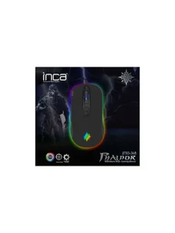 Inca PHALDOR RGB Makro Tastem Professional Gaming Maus schwarz in schwarz