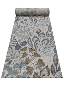 Indoor-/ Outdoor-Läufer in Beige/ Blau