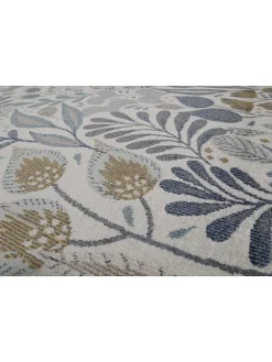 Indoor-/ Outdoor-Läufer in Beige/ Blau